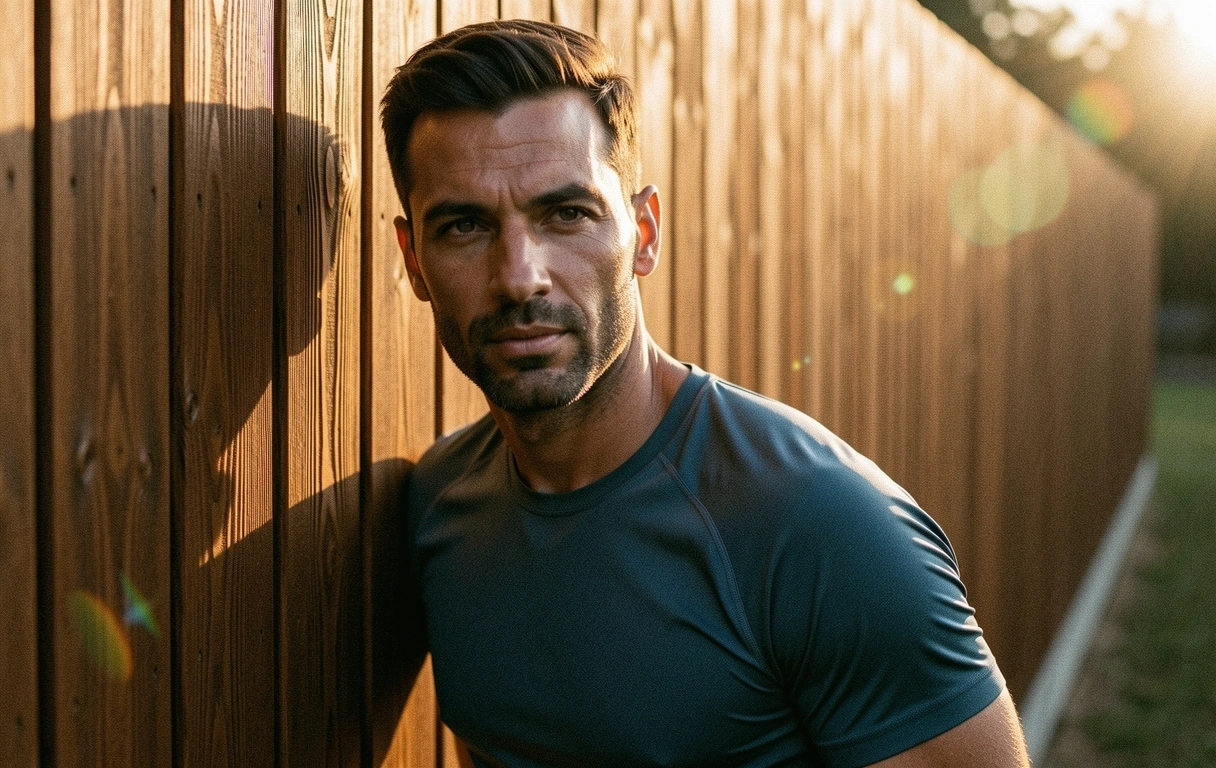 Portrait des Trainers im Morgenlicht